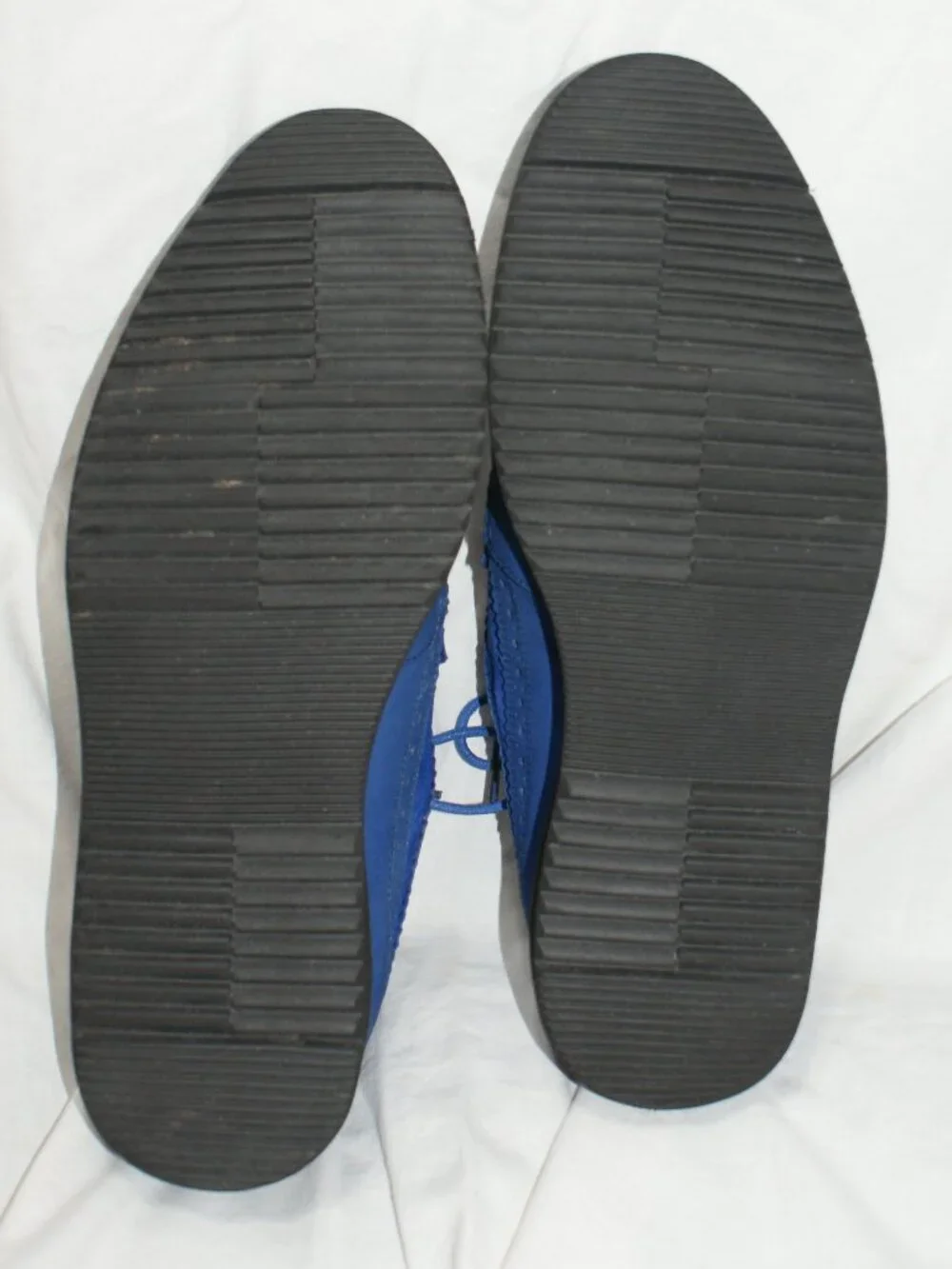 Marc Nolan Cobalt Blue Suede Oxfords - Size 6 men's - EUC